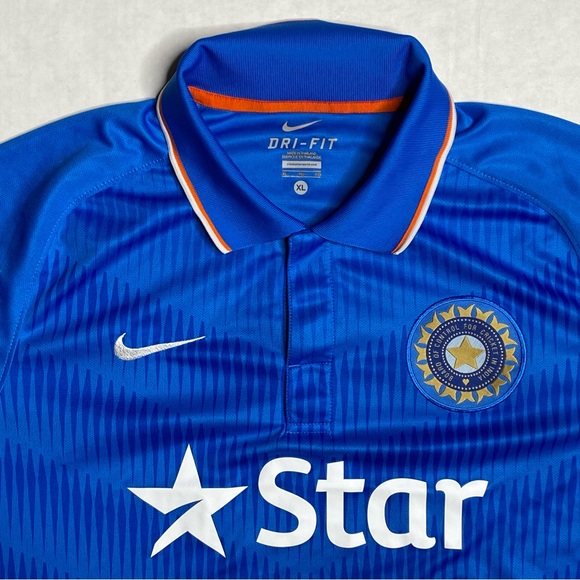 Nike India National Cricket Team Jersey Star India Cricket Shirt - Picture 3 of 7
